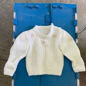 Hand made sweater for infant